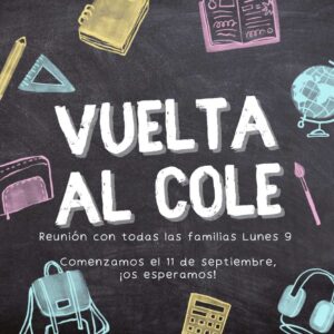 Cartel de la vuelta al cole